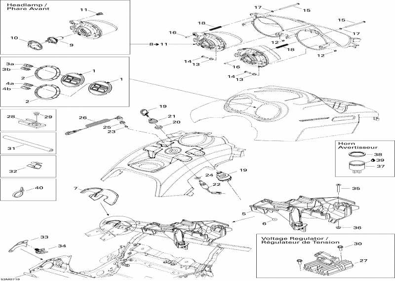 snowmobile  Skandic Tundra V-800, 2007  - Electrical Accessories