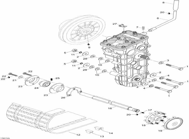 Ski Doo Skandic WT 600, 2007  - Drive System Wt 600