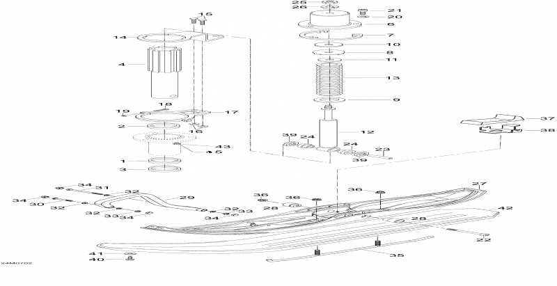    Skandic WT 600, 2007 - Front Suspension And Ski Swt-wt 600