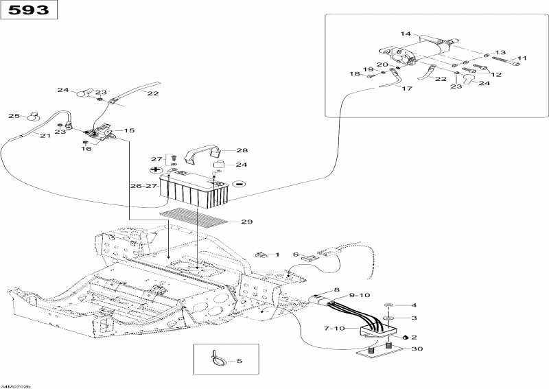 ��������  Skandic WT 600, 2007 - Battery And Starter Wt 600
