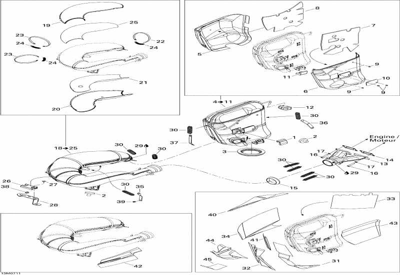   Summit 550F, 2007  - Exhaust System