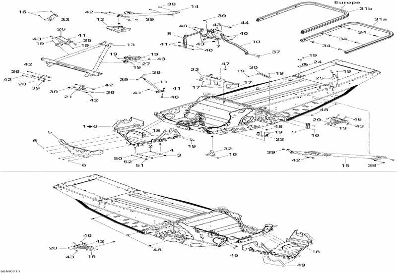  BRP SkiDoo - Frame And Components