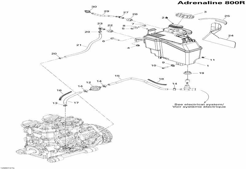  Ski-doo Summit Adrenaline 800R, 2007 - Oil System 800r