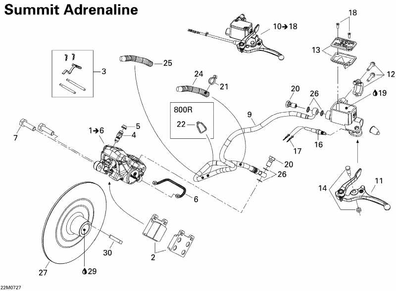 snowmobile  Summit Adrenaline 800R, 2007 - Hydraulic Brakes 800r