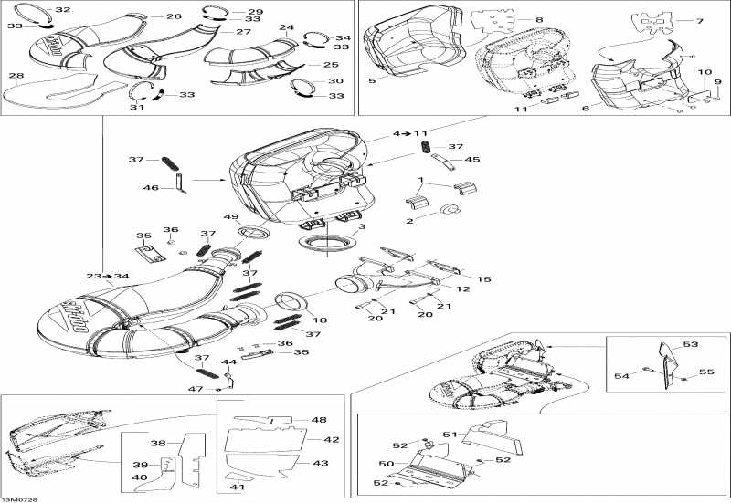  ski-doo Summit X, 2007 - Exhaust System