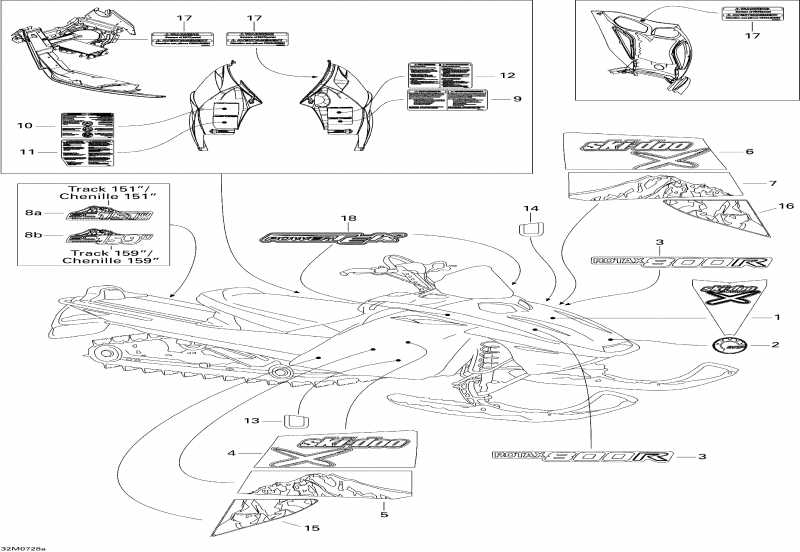  SKIDOO Summit X, 2007 - Decals X