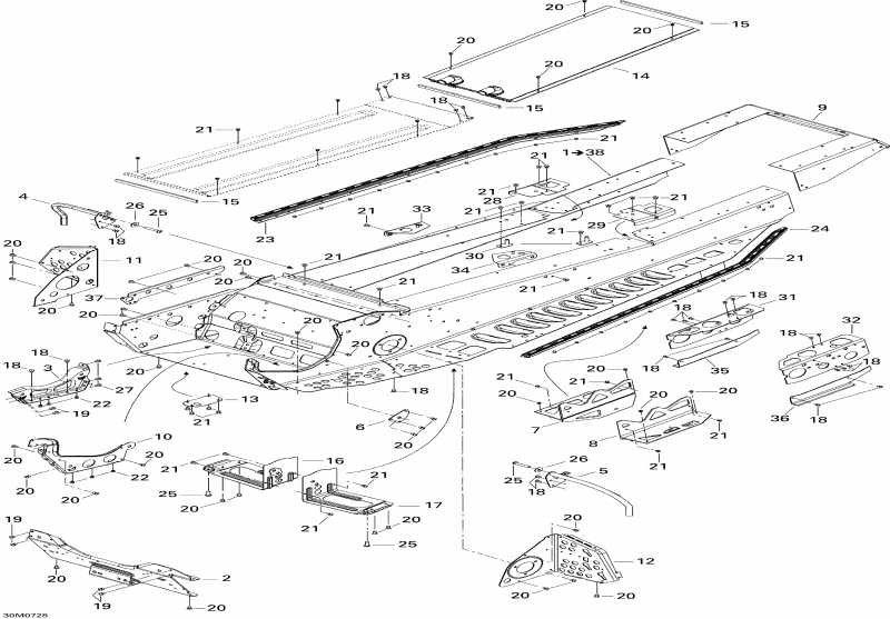 snowmobile Ski Doo Summit X, 2007 - Frame