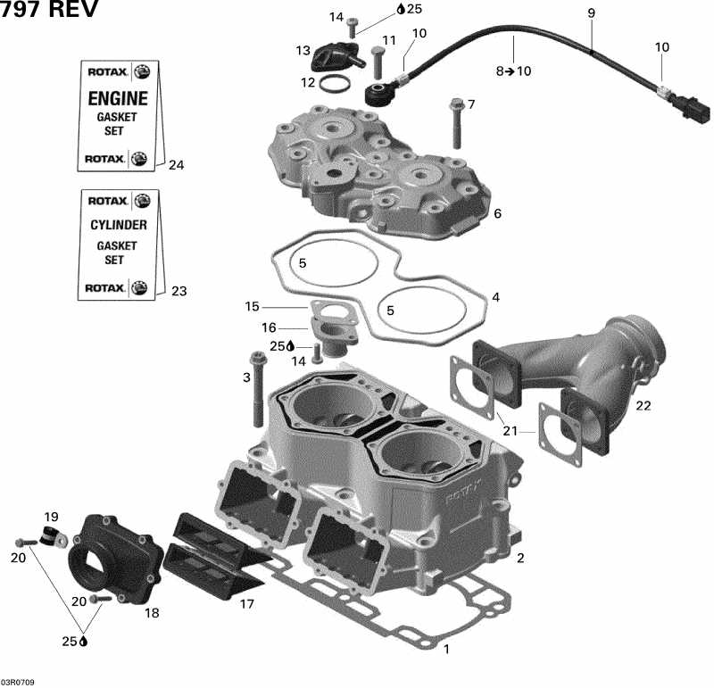 �������� Skidoo Summit XRS, 2007 ������ - Cylinder And Cylinder Head