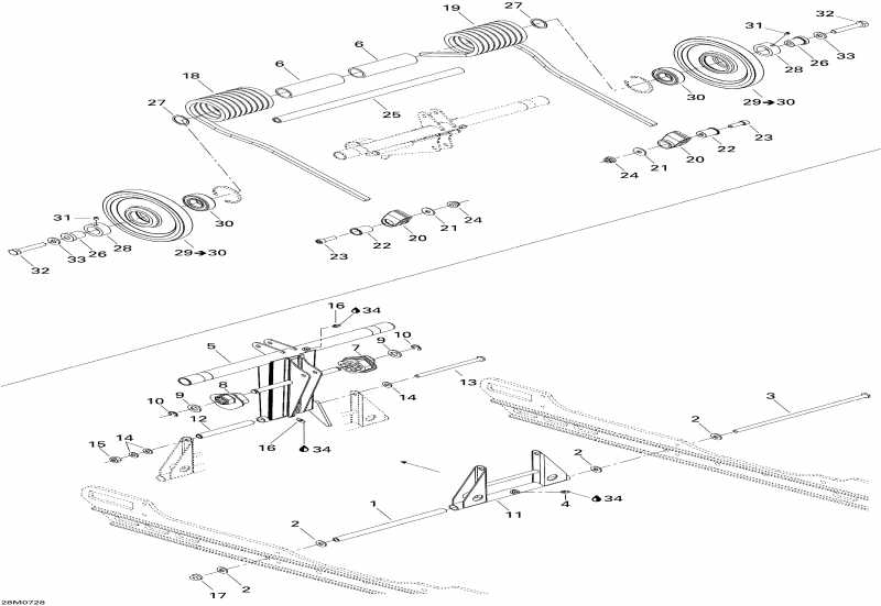 snowmobile BRP SkiDoo Summit XRS, 2007 - Rear Arm
