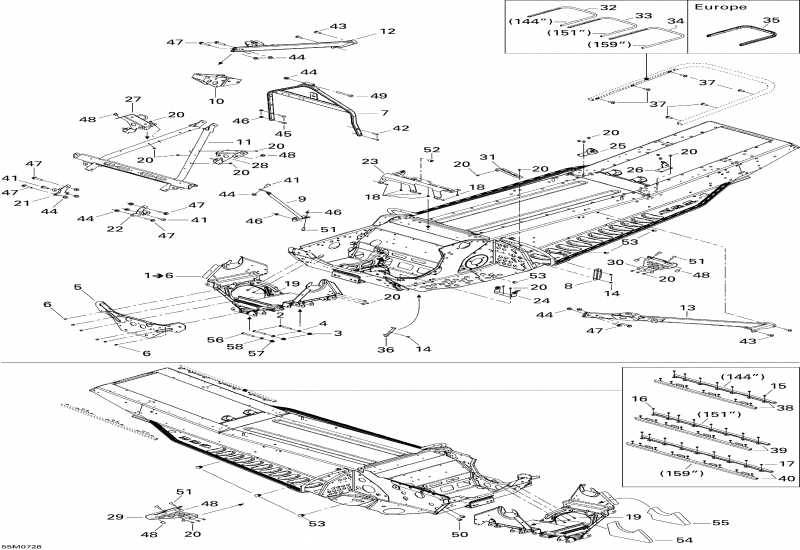 snowmobile Skidoo -   Components