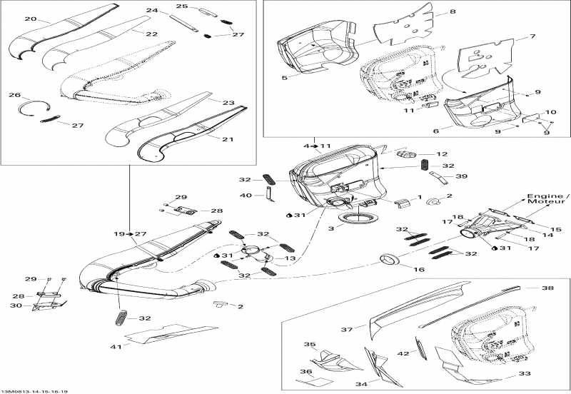  SKIDOO Expedition Sport 550F, 2008  - Exhaust System