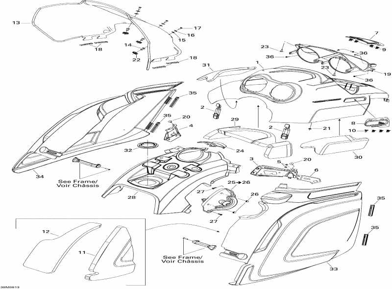 �������� Skidoo Expedition Sport 550F, 2008 - Hood