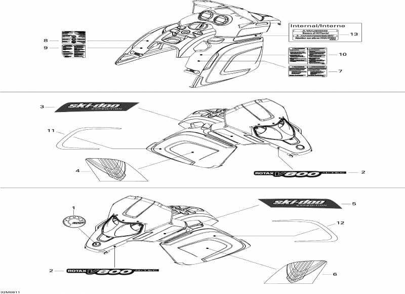 �������� SkiDoo Expedition Sport V-800, 2008 - Decals