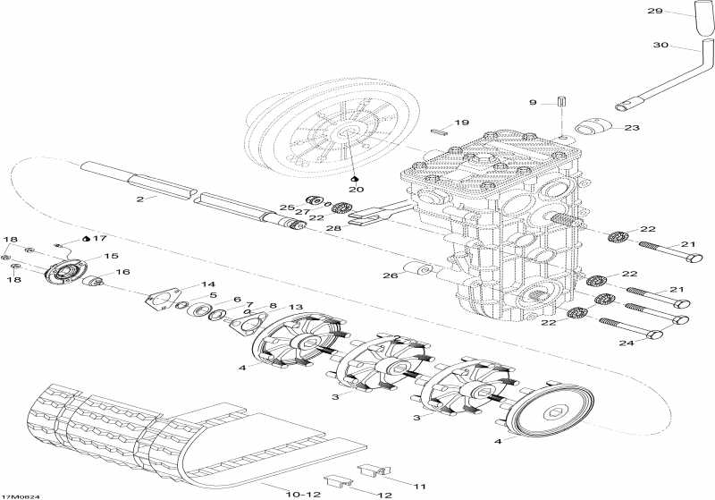 ski-doo Expedition TUV 600 H.O. SDI, 2008 - Drive System