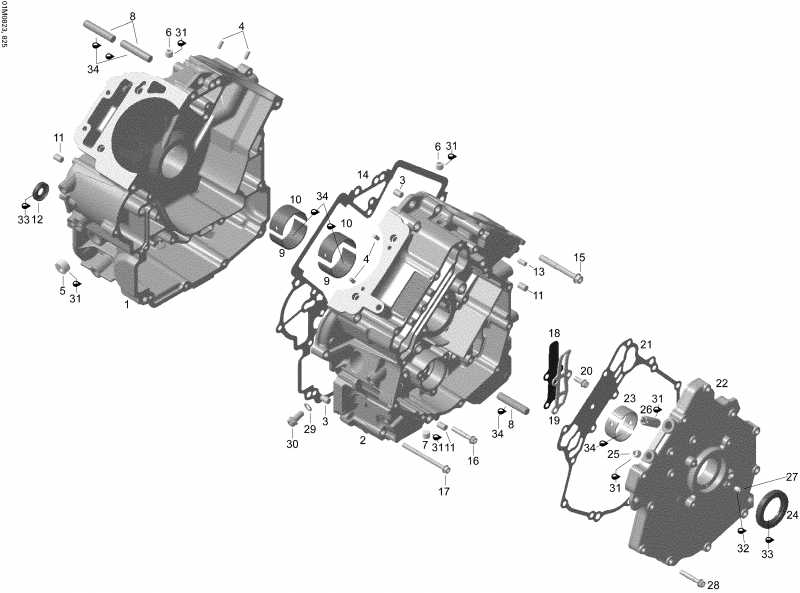  BRP Expedition TUV V800, 2008 - Crankcase