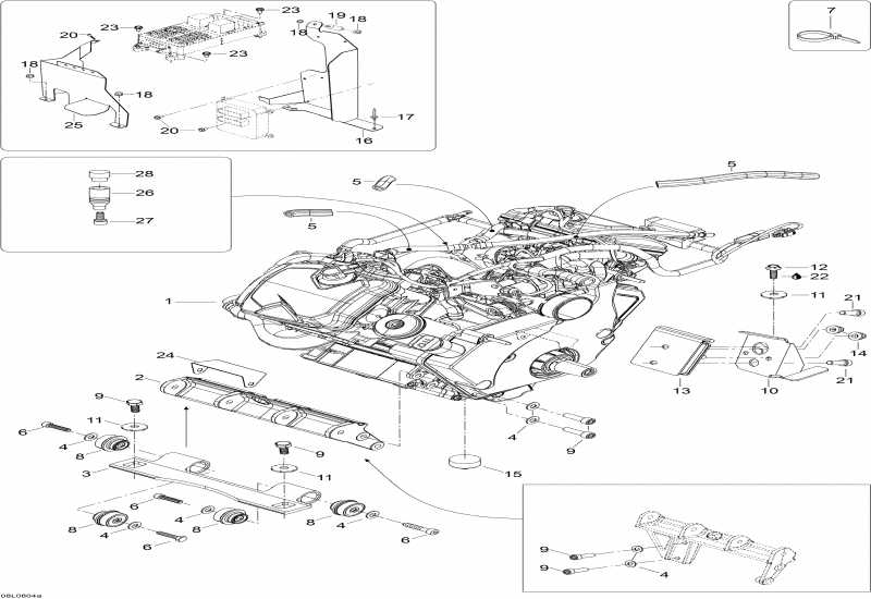 �������� Ski-doo - Engine And Engine Support