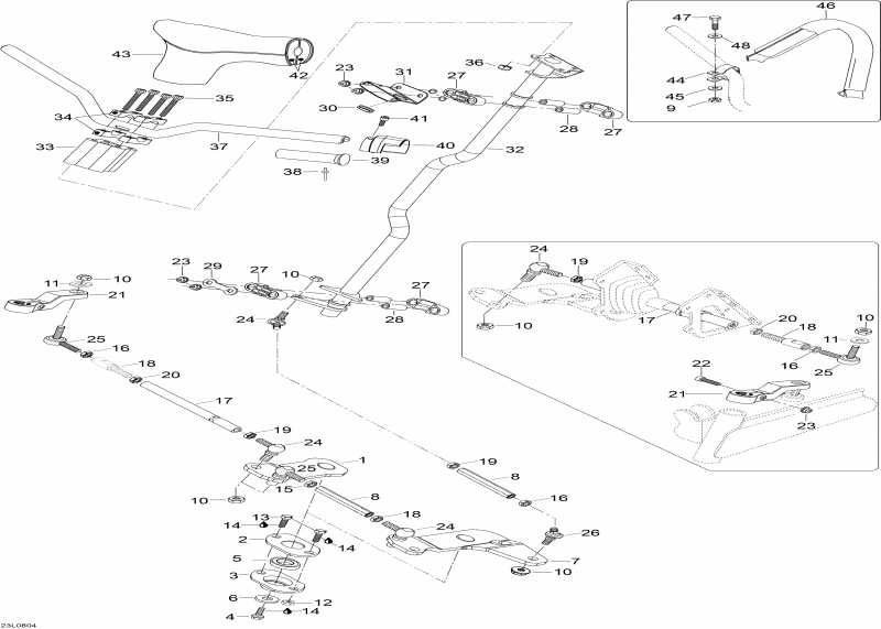  Skidoo Expedition V-1300, 2008 - Steering System