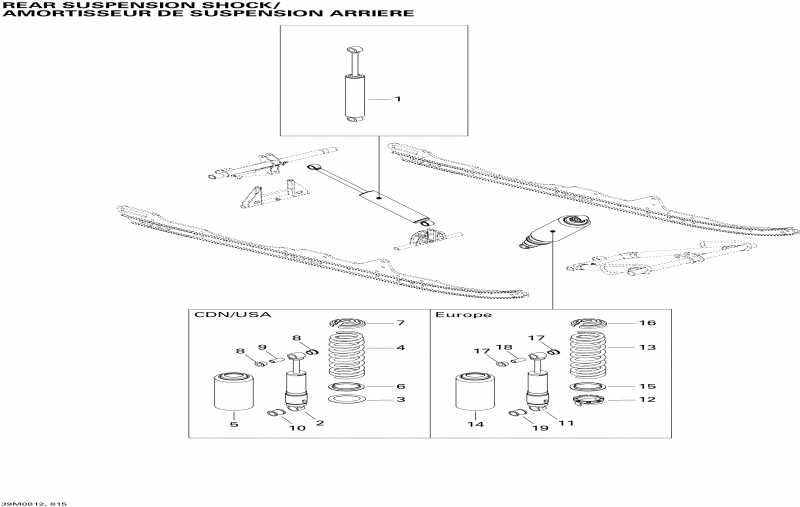  Ski-doo Freestyle Back Country 550F, 2008  -   Shocks