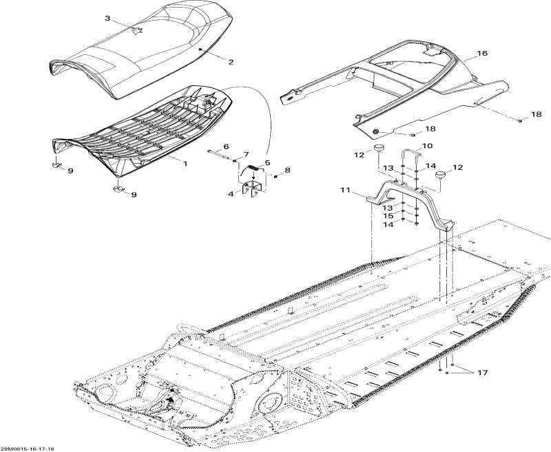 �������� SKIDOO ����������� Freestyle Back Country 550F, 2008 - Seat