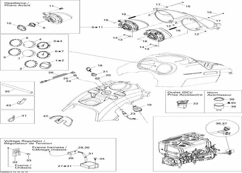  Ski-doo Freestyle PARK 550F, 2008 - Electrical Accessories