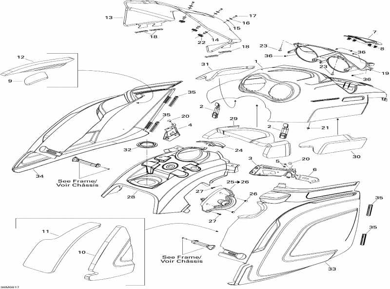 snowmobile SkiDoo - Hood