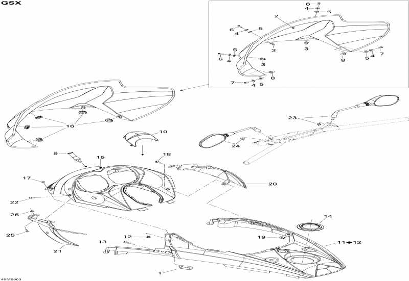    GSX 550F, 2008 -    Console