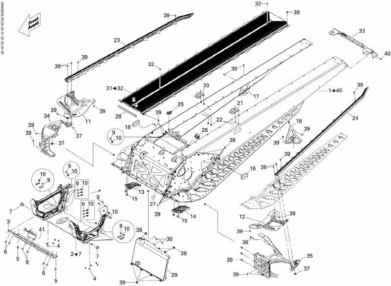 snowmobile - Frame