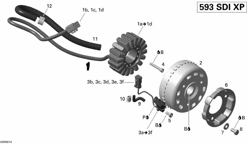 BRP GSX LTD TOURING 600 HO SDI, 2008  - Magneto