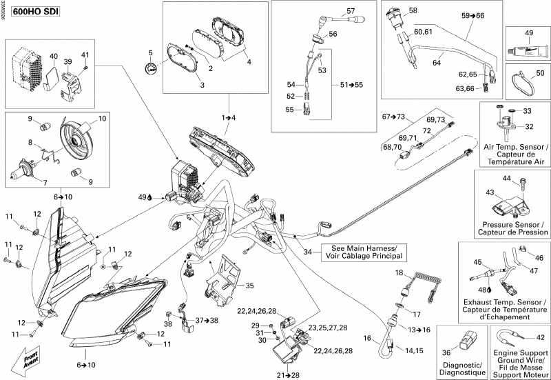 snowmobile Skidoo - Electrical System