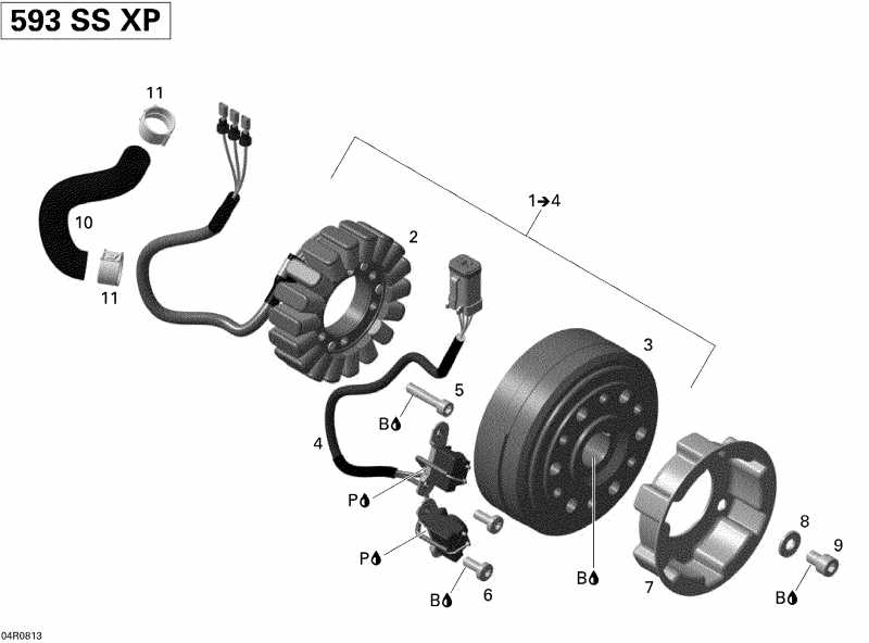 snowmobile Skidoo GSX SPORT 500SS, 2008 ������ - Magneto