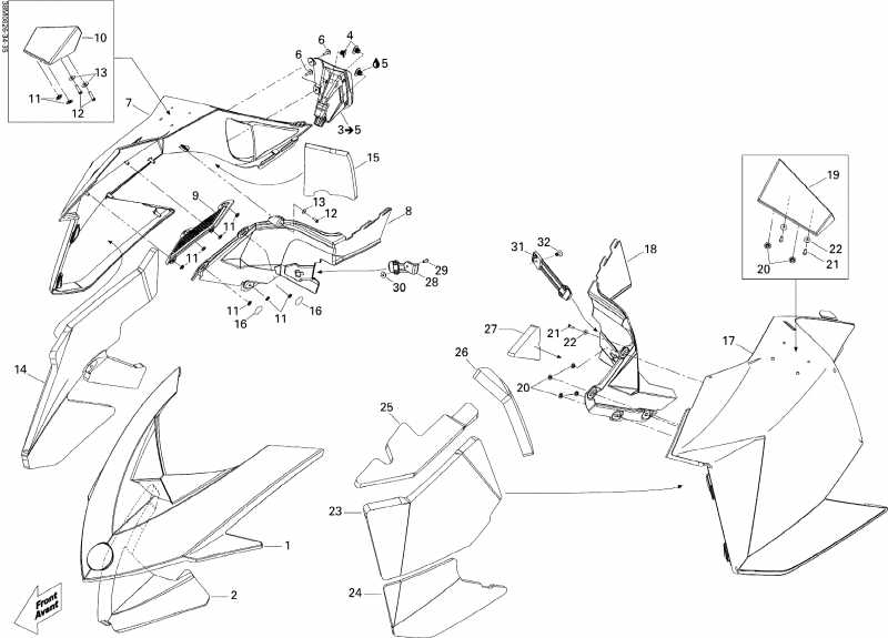 Skidoo GSX SPORT 500SS, 2008 - Hood