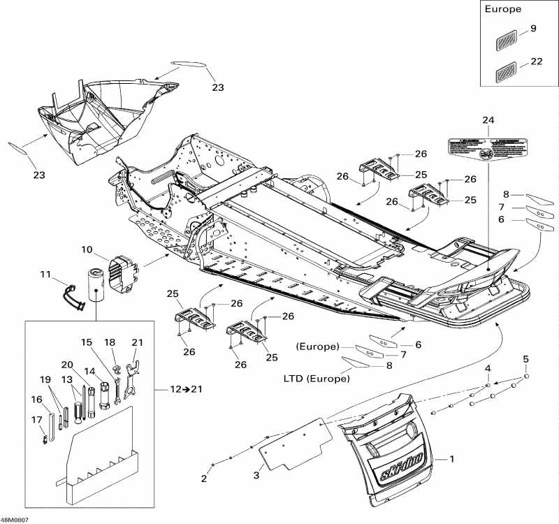  Ski Doo GTX LTD 600 HO SDI, 2008  - Utilities Ltd