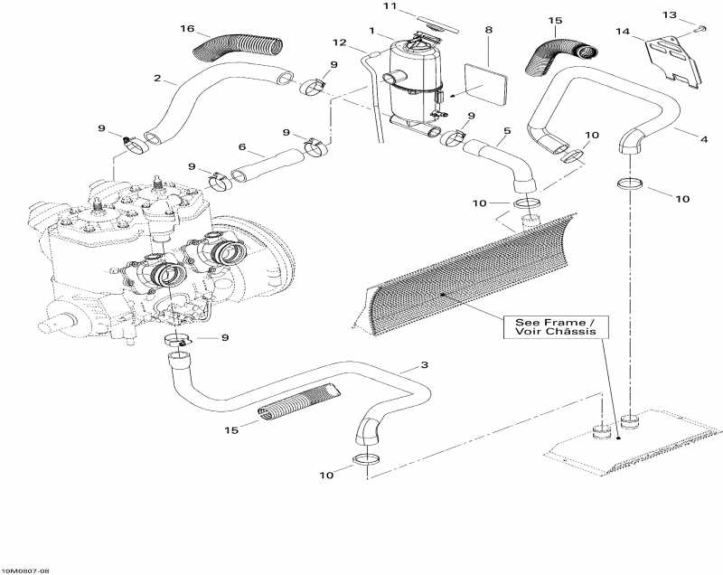 SKIDOO GTX SPORT 600 HO SDI, 2008  - Cooling System