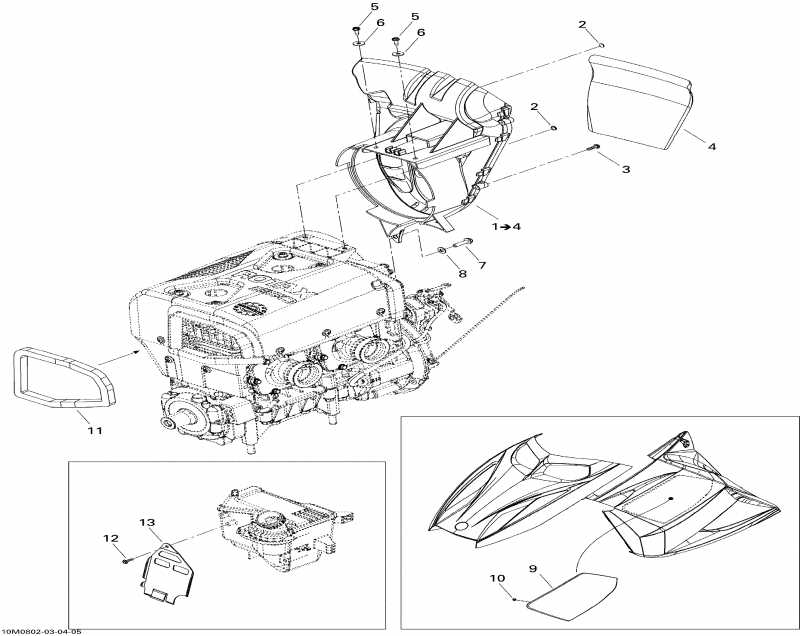 �������� Ski-doo ������ MX Z 550F, 2008 - Cooling System