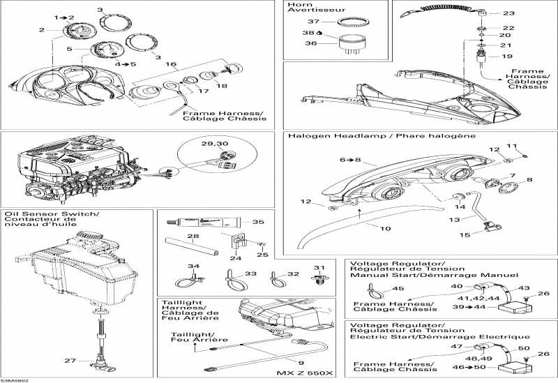 BRP MX Z 550F, 2008  - Electrical Accessories