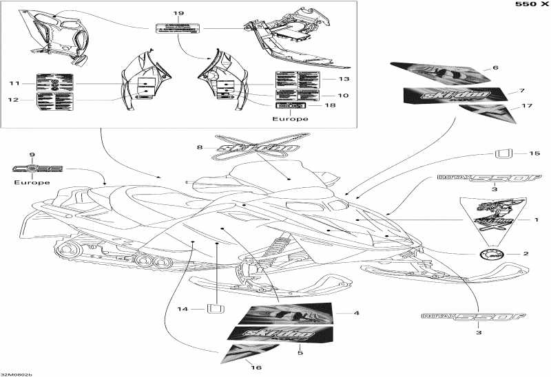 SkiDoo MX Z 550X, 2008  -  550x