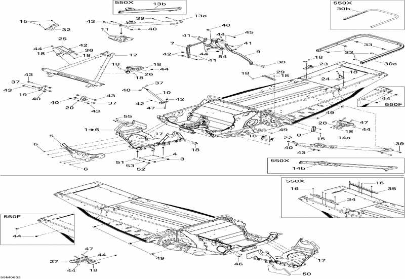 snowmobile   MX Z 550X, 2008 -   Components X