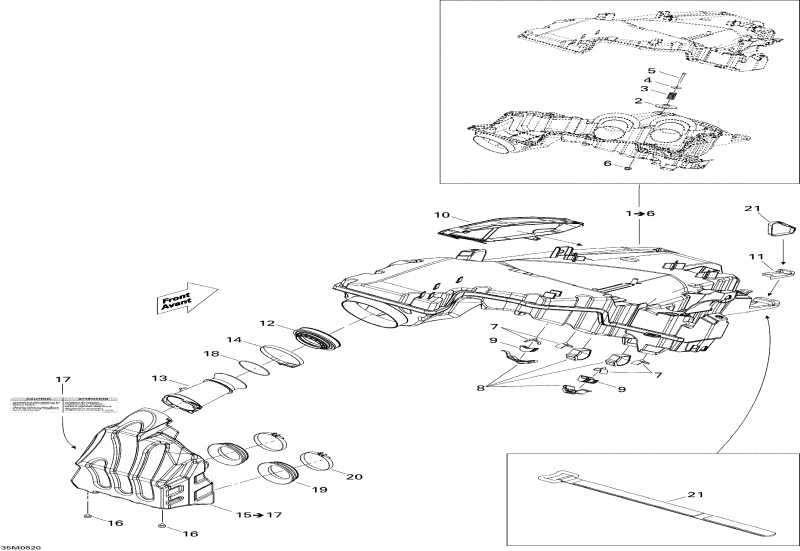 �������� ski-doo MX Z 600RS, 2008 ������ - Air Intake System