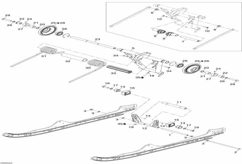 ��������  MX Z 600RS, 2008 - Rear �����