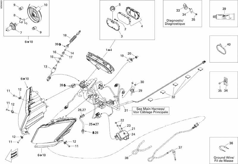  Skidoo MX Z 600RS, 2008  -  System