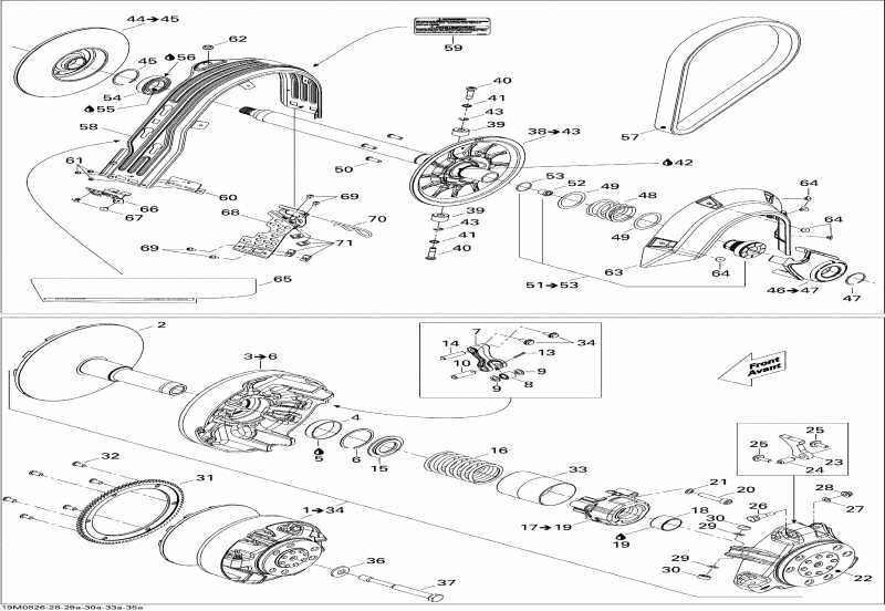 ski-doo  MX Z ADRENALINE 600 HO SDI, 2008 - Pulley System 600ho Sdi