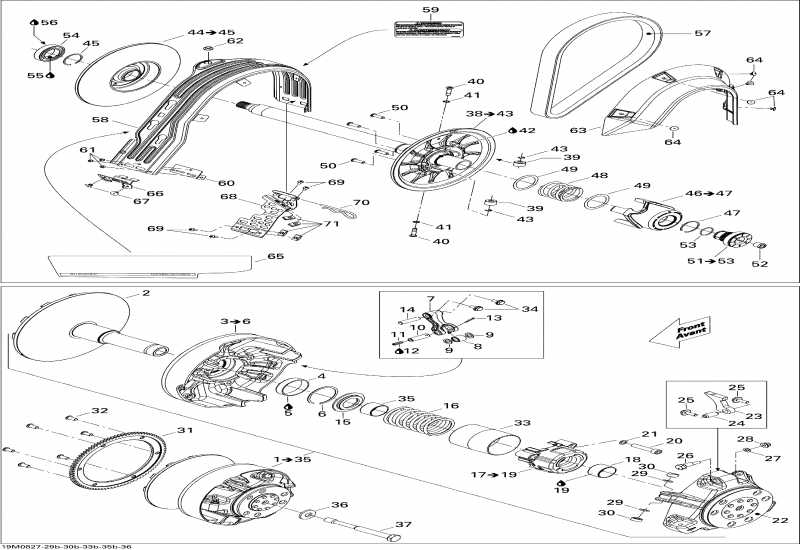 snowmobile Ski-doo MX Z ADRENALINE 800R, 2008  - Pulley System 800r