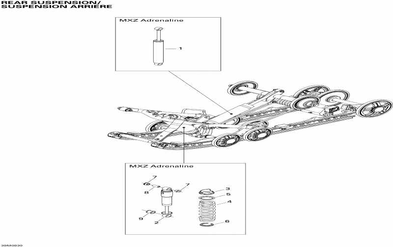 �������� Skidoo MX Z ADRENALINE 800R, 2008 ������ - ������ �������� Shocks