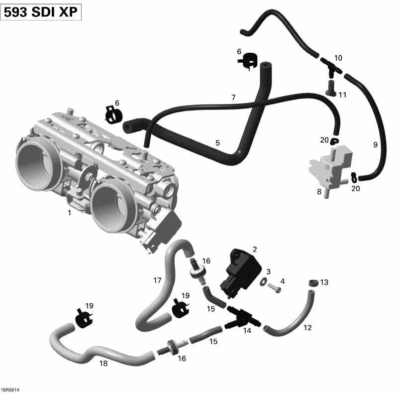  Skidoo MX Z RENEGADE 600 HO SDI, 2008 - Throttle Body