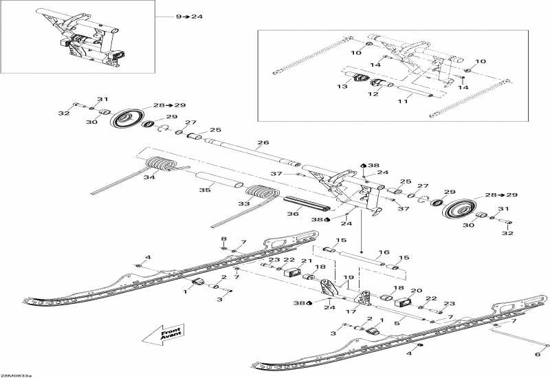 snowmobile SkiDoo ����������� MX Z RENEGADE 800R, 2008 - Rear Arm Renegade