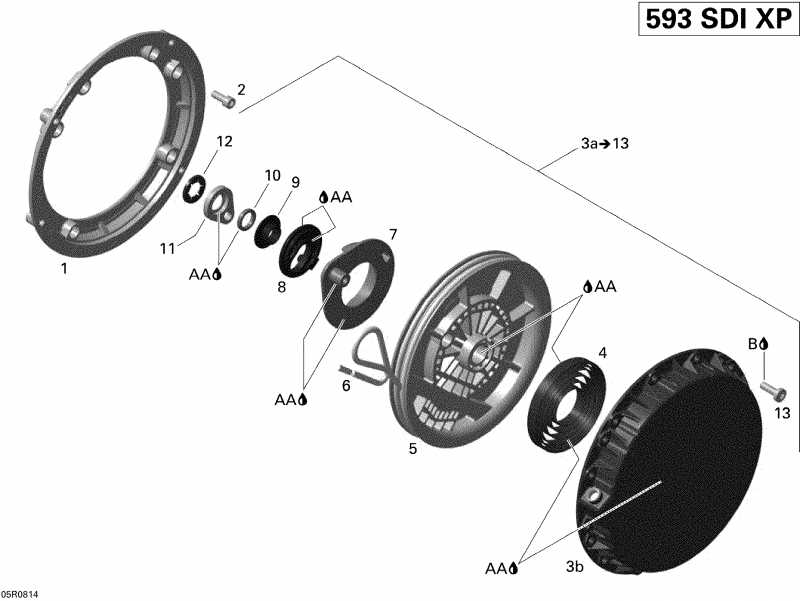  MX Z RENEGADE X 600 HO SDI, 2008 - Rewind Starter