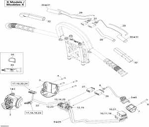 10-   Wi   600ho Sdi, Renegade X (10- Steering Wiring Harness 600ho Sdi, Renegade X)