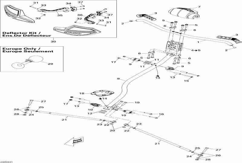 Ski Doo  MX Z TNT 500SS, 2008 - Steering