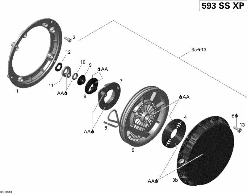 snowmobile ski-doo  MX Z TRAIL 500SS, 2008 - Rewind Starter