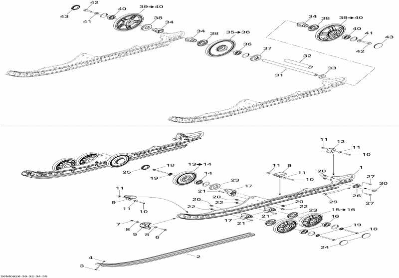 snowmobile Ski-doo - Rear Suspension